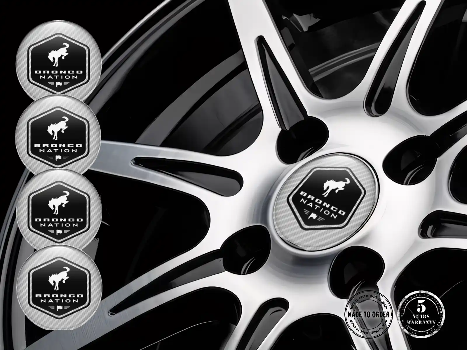 Ford Radaufkleber Ausgabe Premium Epoxy-Labels